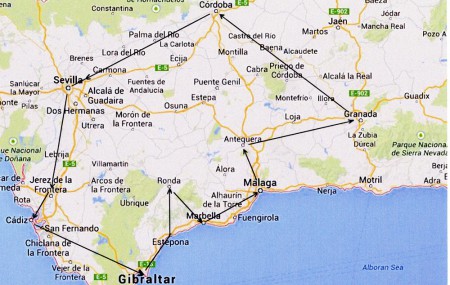 Circuit au départ de Malaga